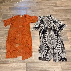 Lace kimono cardigans